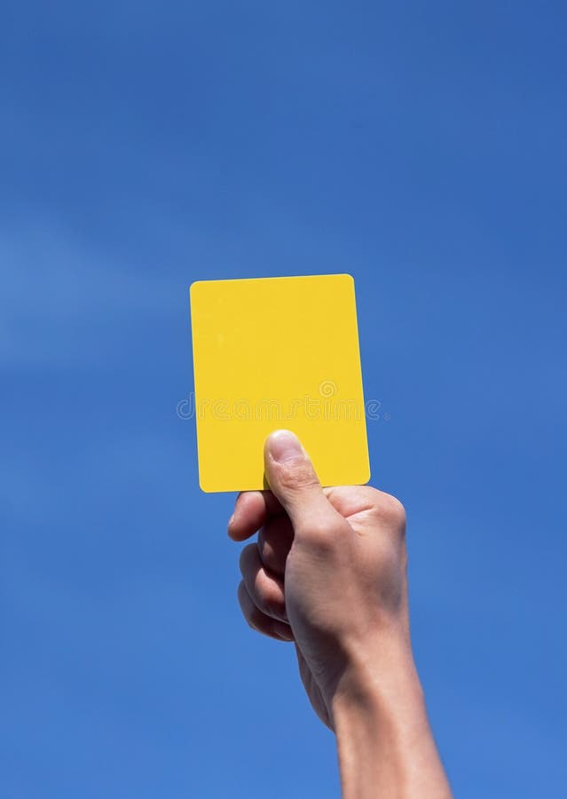 Carte Jaune Photo Stock Image Du Arbitre Carte Violation