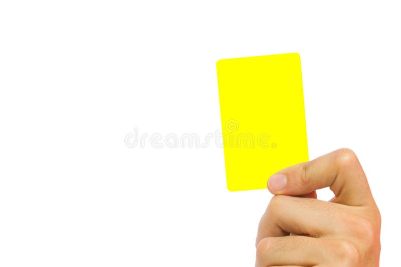 Carte Jaune Photo Stock Image Du Concept Soccer Homme