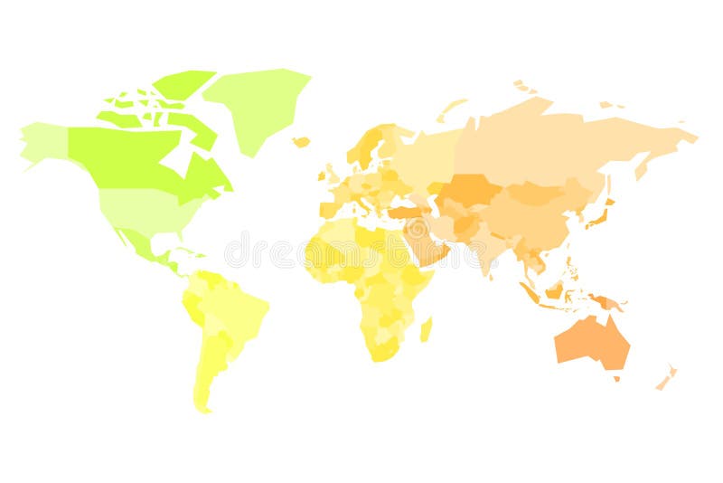 Carte multicolore de monde Carte politique simplifiée avec les frontières nationales des countires Illustration colorée de vecteu illustration stock Carte multicolore de monde Carte politique simplifiée avec les frontières nationales des countires Illustration colorée de vecteu illustration stock