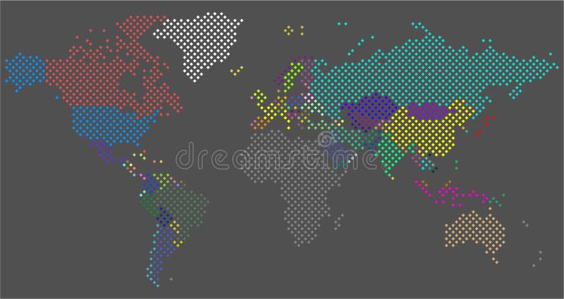 Carte pointill?e par vecteur du monde Une carte politique du monde illustration de vecteur Carte pointill?e par vecteur du monde Une carte politique du monde illustration de vecteur