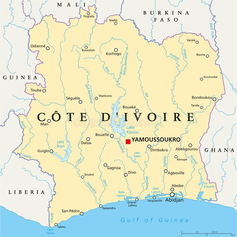 Drapeau De La Côte D'ivoire Au-dessus De L'éléphant Mâle Symbole