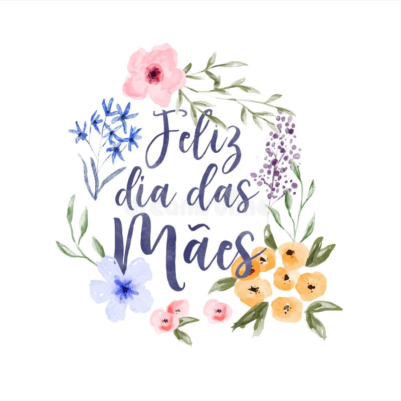 Carte Portugaise De Fête Des Mères Pour L'amour De Vacances Illustration de  Vecteur - Illustration du jour, maman: 115823956