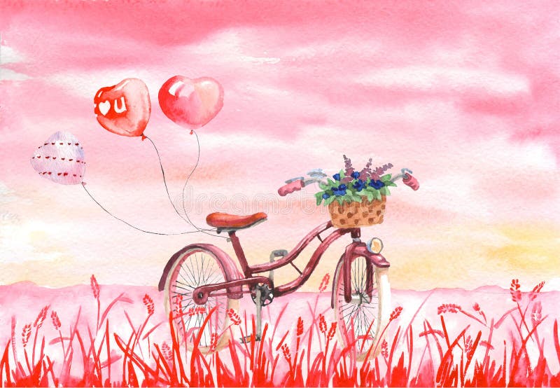 saint valentin bicyclette