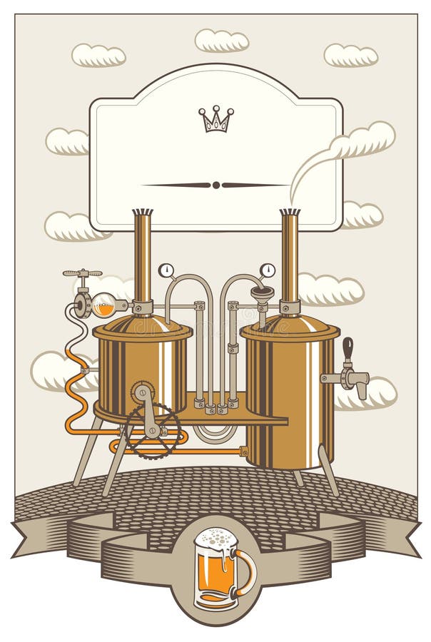 Carte pour une petite brasserie illustration de vecteur Carte pour une petite brasserie illustration de vecteur