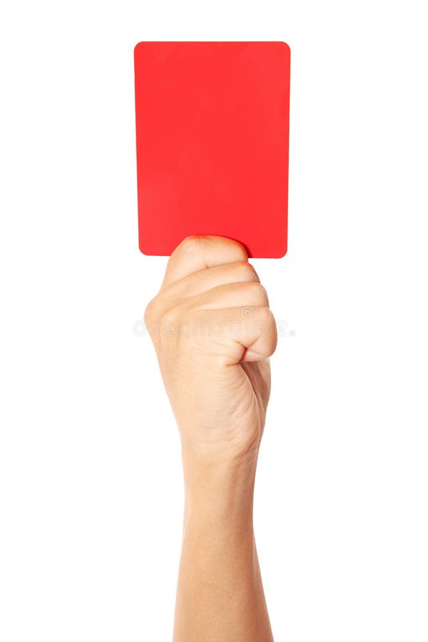 Carte rouge photo stock. Image du arbitrage, rouge, jugement 98305252