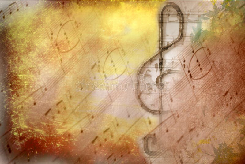Cartel del musical del clef agudo de Grunge