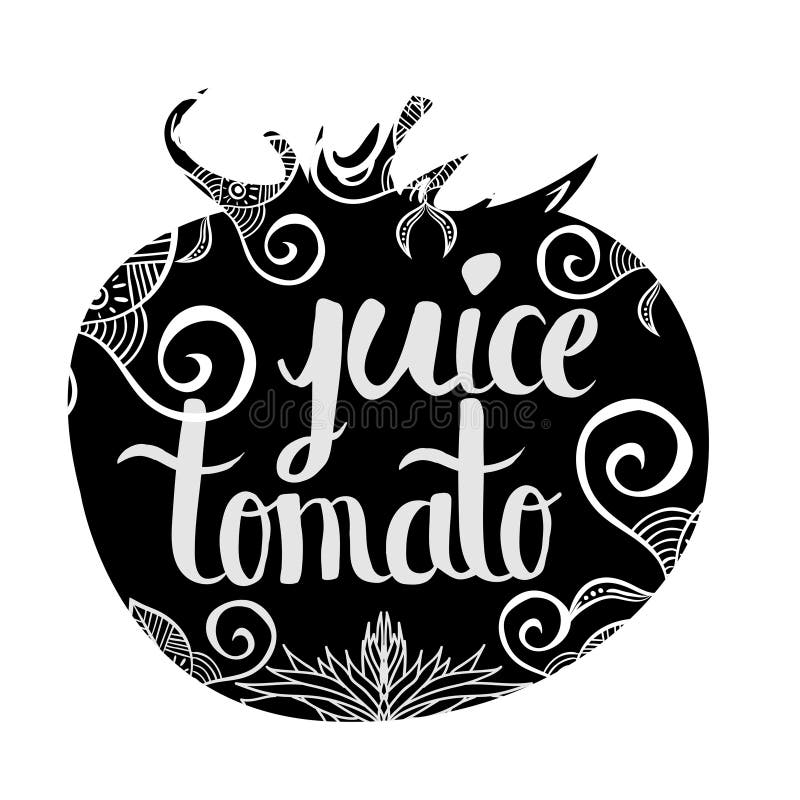 Cartel tipográfico creativo con la inscripción en silueta vegetal negra ilustración del vector Cartel tipográfico creativo con la inscripción en silueta vegetal negra ilustración del vector