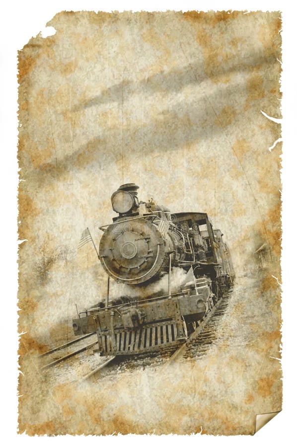 Cartel viejo del tren fotos de archivo libres de regalías Cartel viejo del tren fotos de archivo libres de regalías