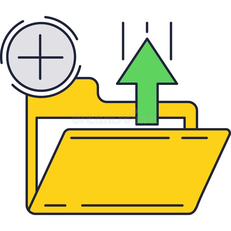 Cartella archivio documenti vettori icona a forma di file royalty illustrazione gratis