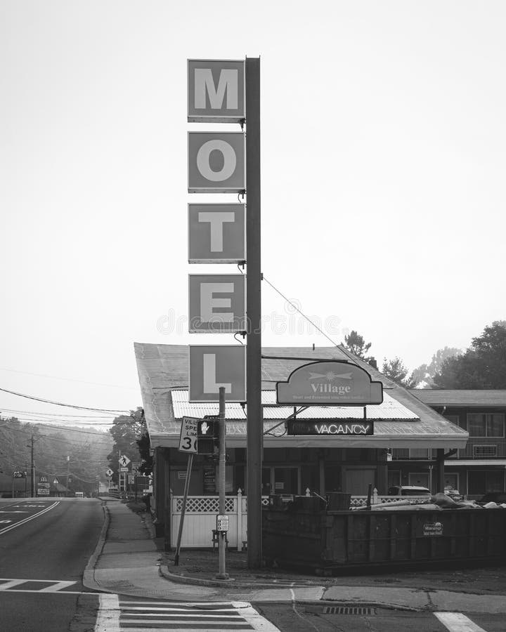 Vintage motel sign in Ellenville, New York. Vintage motel sign in Ellenville, New York