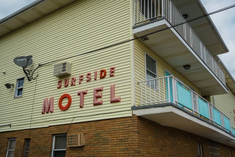 Travel photograph of surfside Motel vintage sign Seaside Heights New Jersey. Travel photograph of surfside Motel vintage sign Seaside Heights New Jersey