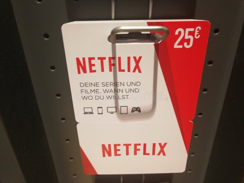 Vue Sur La Prise De Carte De Bons Cadeaux De Netflix à La Main Dans Le  Supermarché Allemand Photographie éditorial - Image du juillet, marque:  195747047