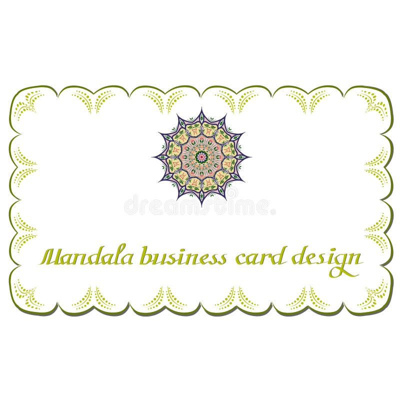 Cartes de conception de mandala d'affaires Éléments décoratifs illustration libre de droits Cartes de conception de mandala d'affaires Éléments décoratifs illustration libre de droits