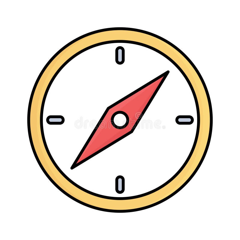 Cartography compass Line vector icon which can easily modify or edit vector illustration