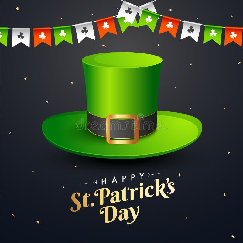 Cartolina d'auguri di celebrazione del giorno di St Patrick felice illustrazione vettoriale Cartolina d'auguri di celebrazione del giorno di St Patrick felice illustrazione vettoriale