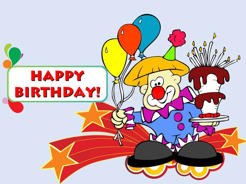 Cartolina di vettore di compleanno royalty illustrazione gratis