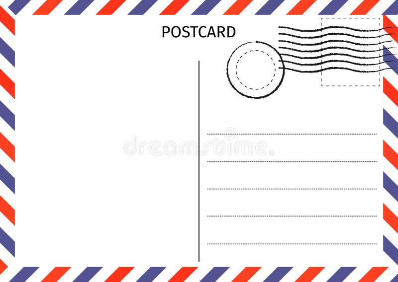 cartolina Posta aerea Illustrazione della carta postale per progettazione Corsa illustrazione vettoriale cartolina Posta aerea Illustrazione della carta postale per progettazione Corsa illustrazione vettoriale