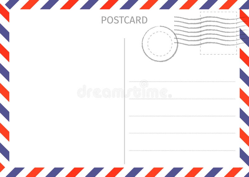 cartolina Posta aerea Illustrazione della carta postale per progettazione Corsa illustrazione vettoriale cartolina Posta aerea Illustrazione della carta postale per progettazione Corsa illustrazione vettoriale