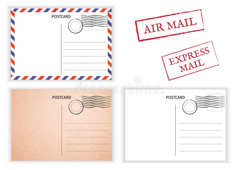 cartolina Posta aerea Illustrazione della carta postale per progettazione Postcar illustrazione di stock cartolina Posta aerea Illustrazione della carta postale per progettazione Postcar illustrazione di stock