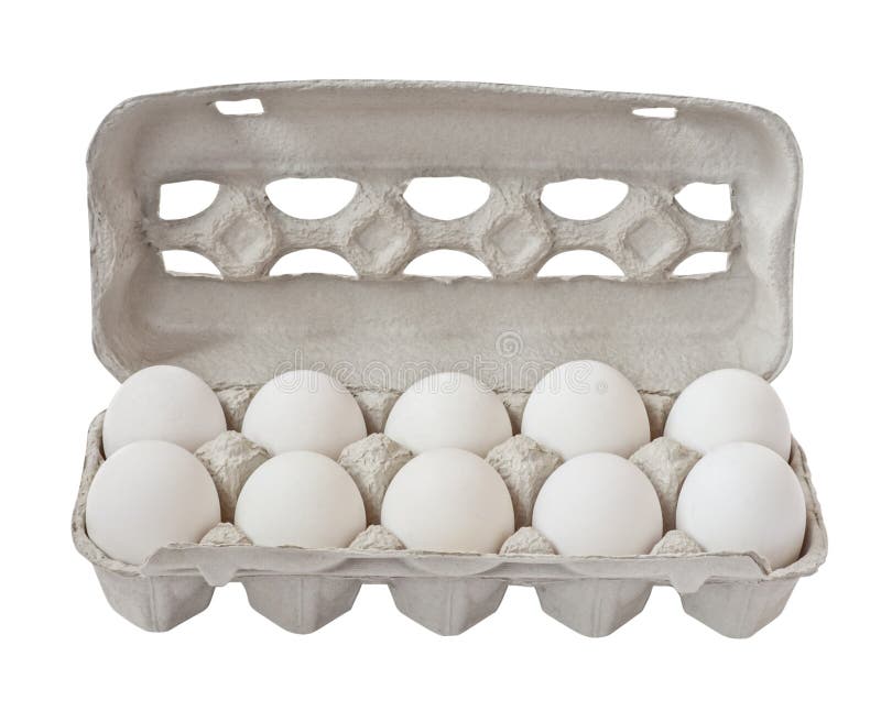 Chicken eggs are fresh in a cardboard package on transparent background PNG  - Similar PNG