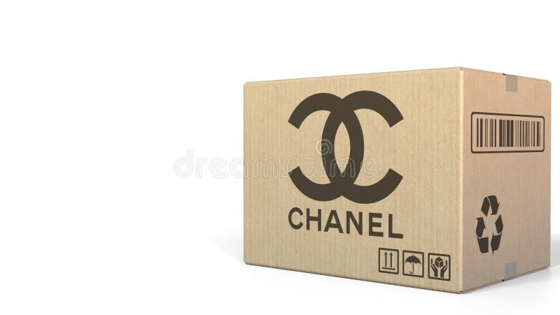 Lot of 2 Chanel Gift Boxes w/ Tissue Sticker & Shreds 8-3/4 Sq. YY242