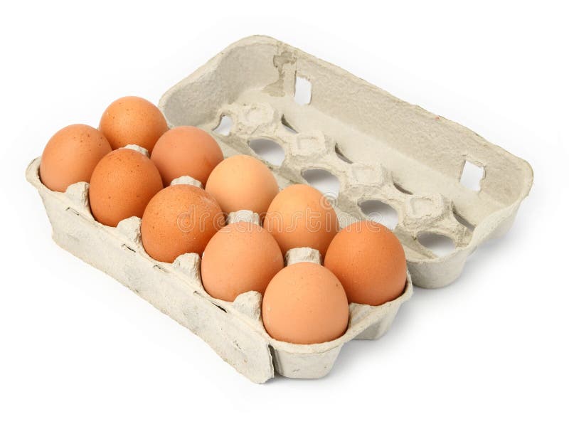 Carton of Eggs stock photo. Image of protein, cardboard 3499762