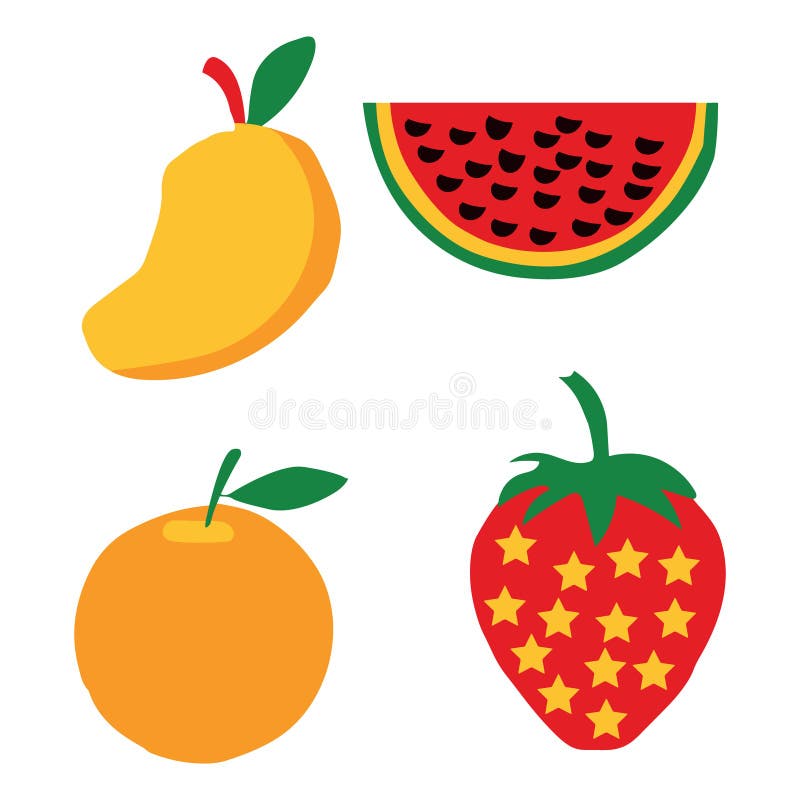 Fruit Vector Avatar Art Stock Illustrations 883 Fruit Vector Avatar