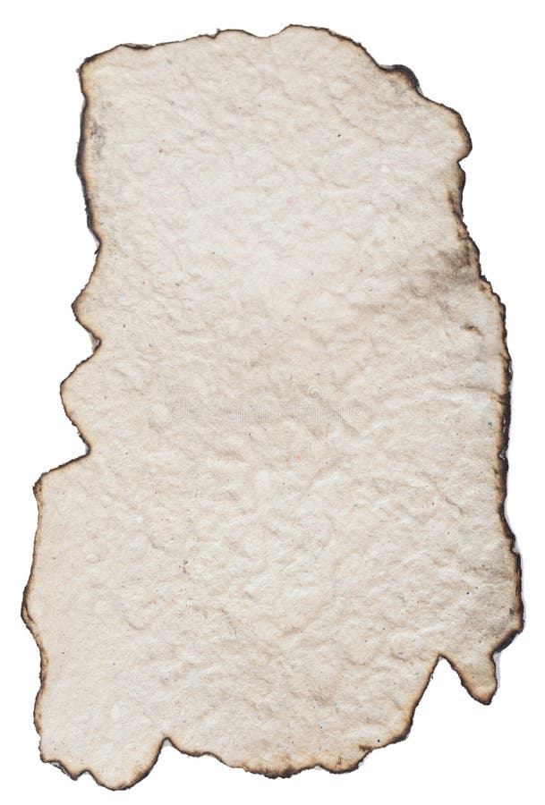 Cartone bruciato su bianco fotografia stock libera da diritti Cartone bruciato su bianco fotografia stock libera da diritti