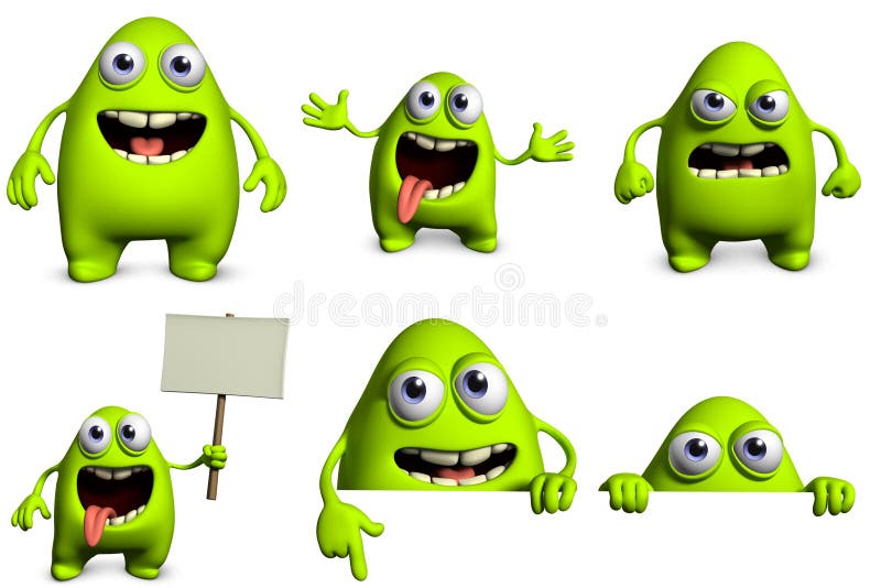 Cartoon alien royalty free illustration