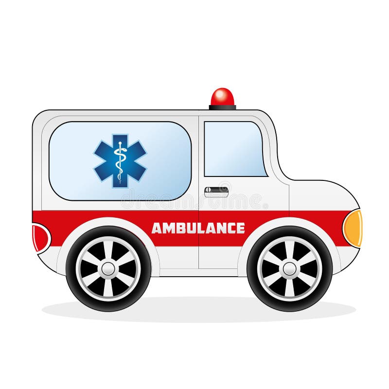 Cartoon Ambulance Car stock vector. Illustration of cartoon 57488592