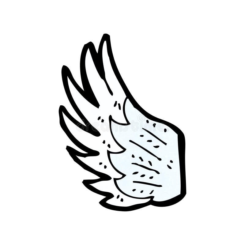 cartoon angel wing