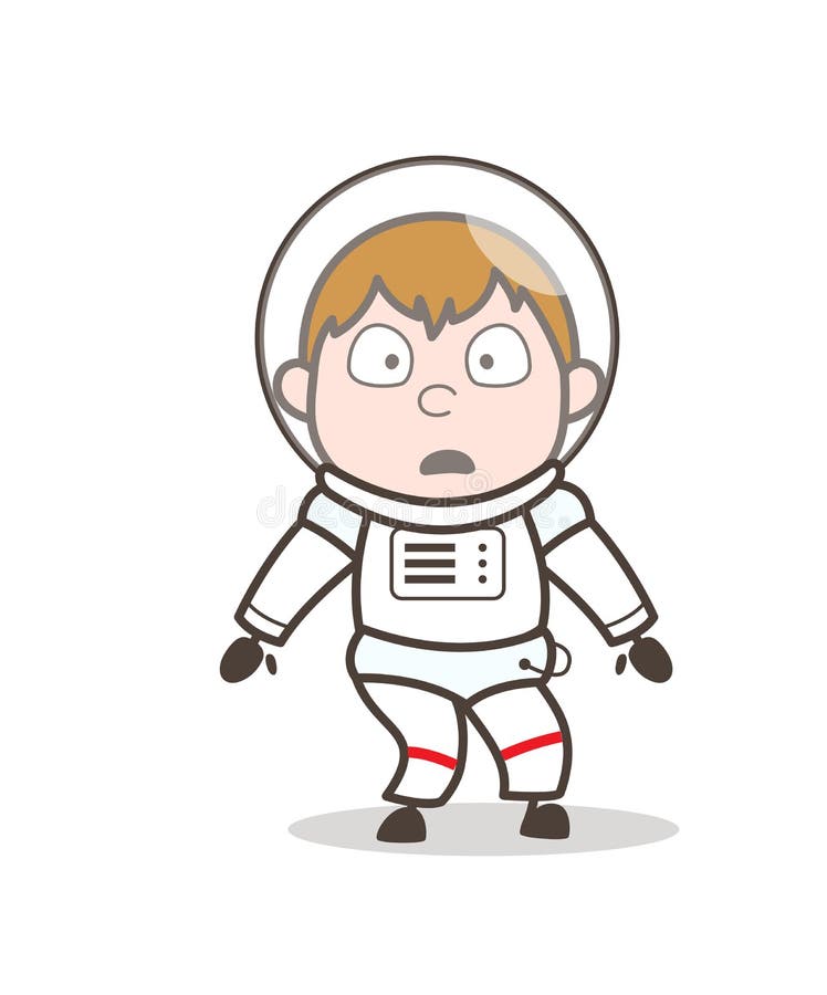 Cartoon Anguished Spaceman Face Expression Vector Illustration Stock Illustration Illustration Of Scared Cartoon