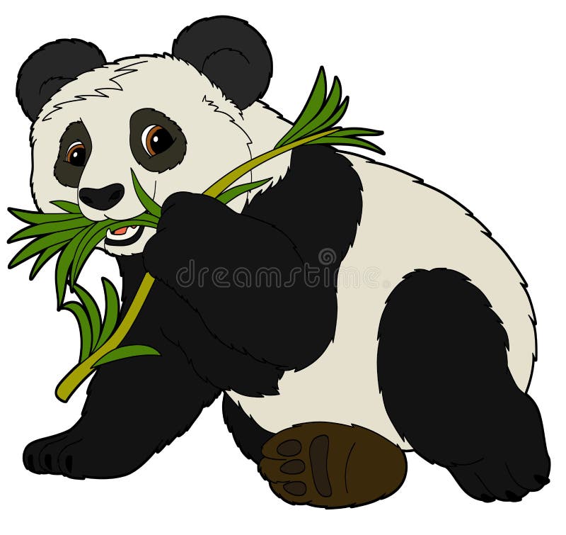 Cute panda waving hand stock vector. Illustration of clipping - 70929927