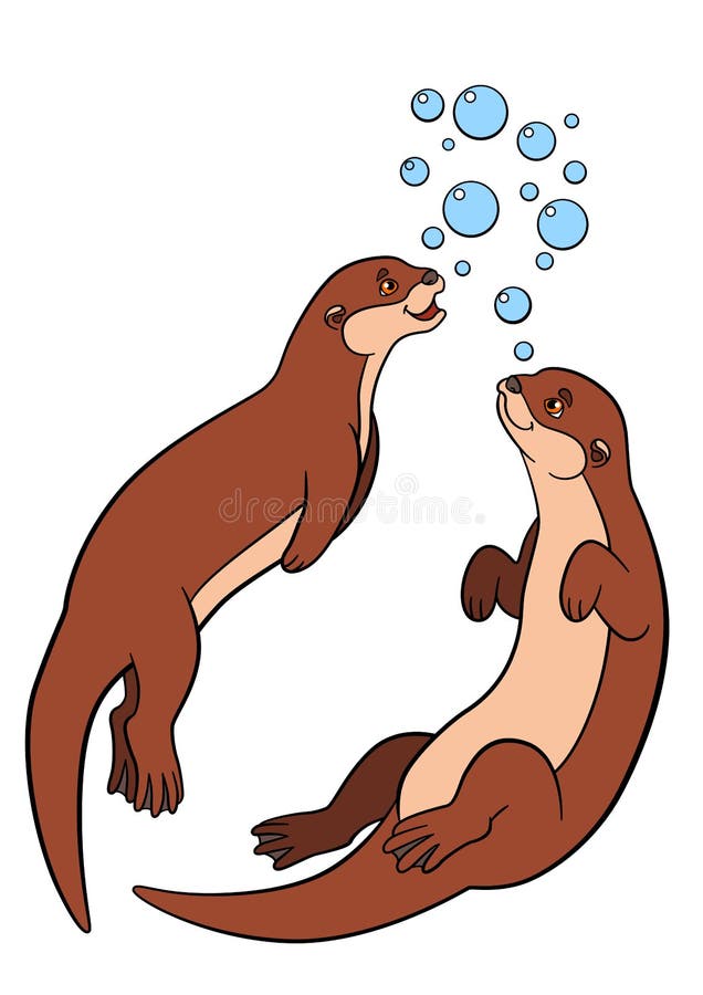 cute otter clipart