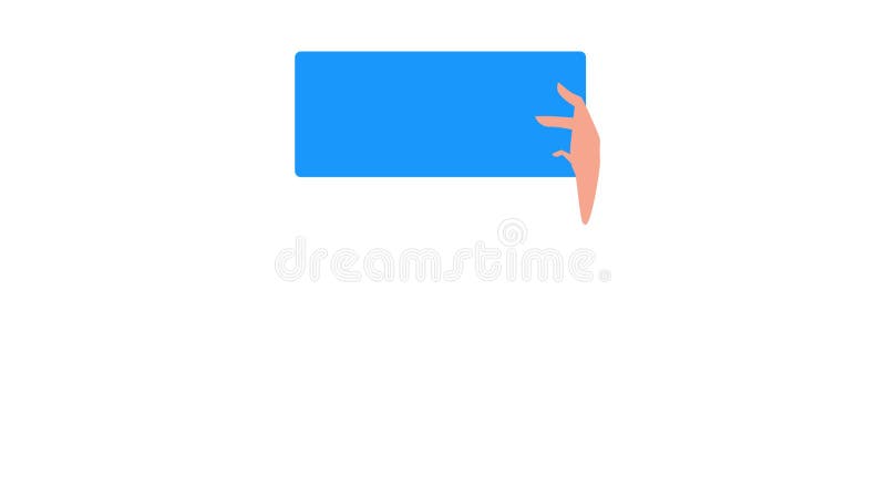 Hands holding welcome signs with white background and green screen royalty free illustration