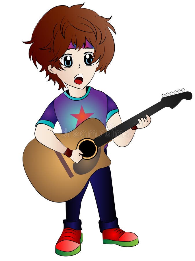 Featured image of post Anime Guy Playing Electric Guitar Drawing You can edit any of drawings via our online image editor before downloading