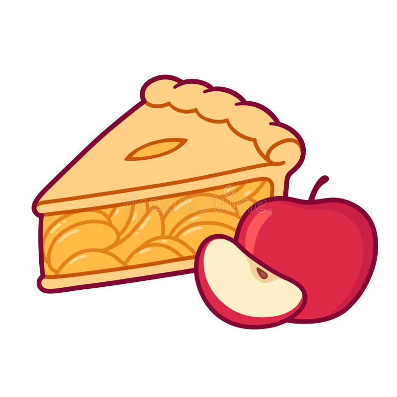 Cartoon apple pie stock vector. Illustration of baked - 213892934 Cartoon apple pie stock vector. Illustration of baked - 213892934
