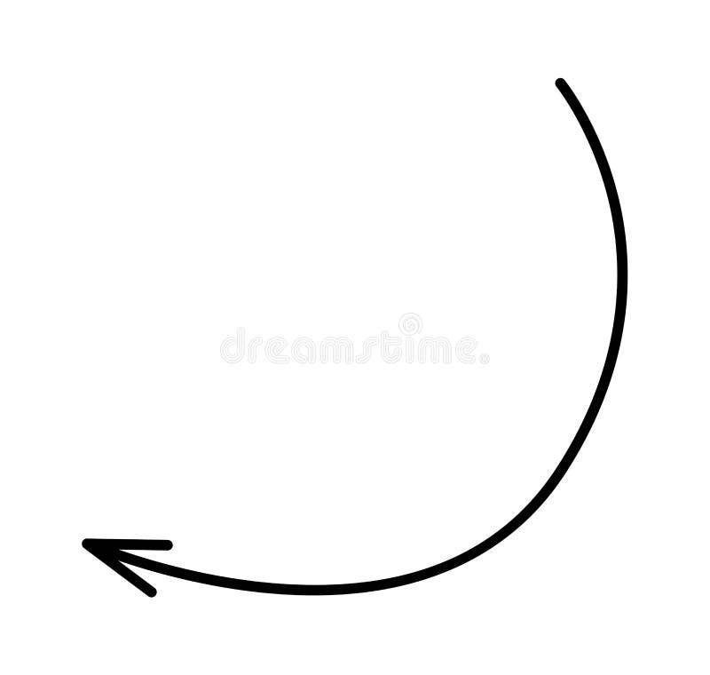 Cartoon arrow flat icon Line points in particular direction vector illustration