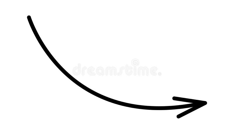 Cartoon arrow flat icon Line points in particular direction vector illustration