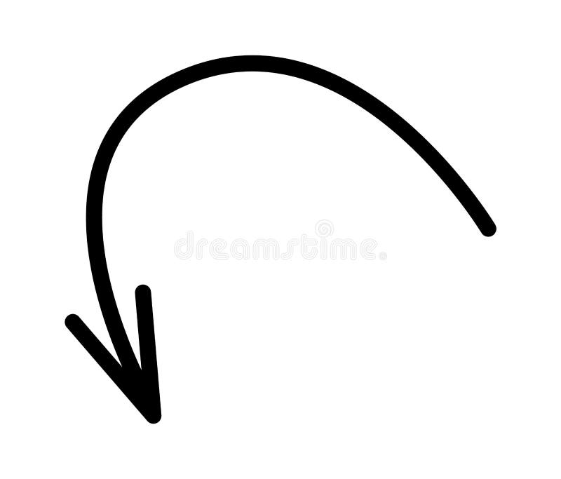 Cartoon arrow flat icon Line points in particular direction vector illustration