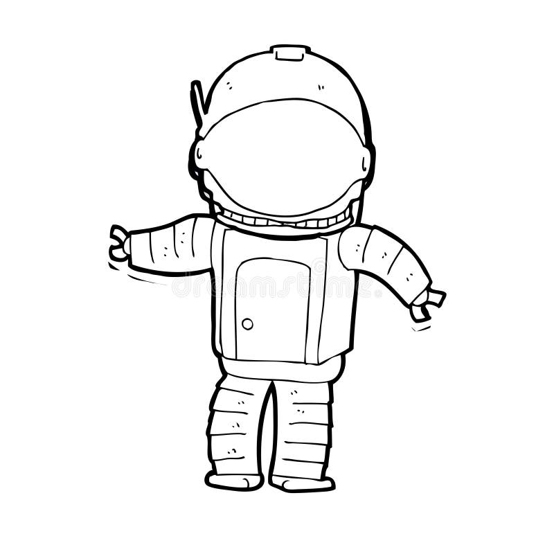 cartoon astronaut