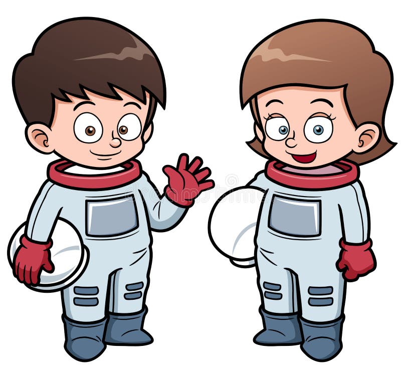 Cartoon astronaut kids vector illustration Cartoon astronaut kids vector illustration