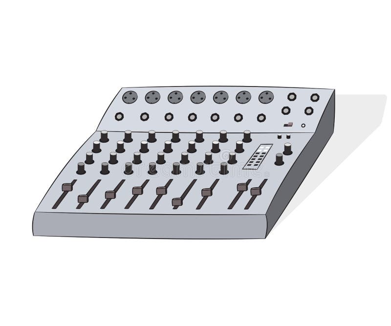 Cartoon audio mixer stock vector. Illustration of symbol 71931047