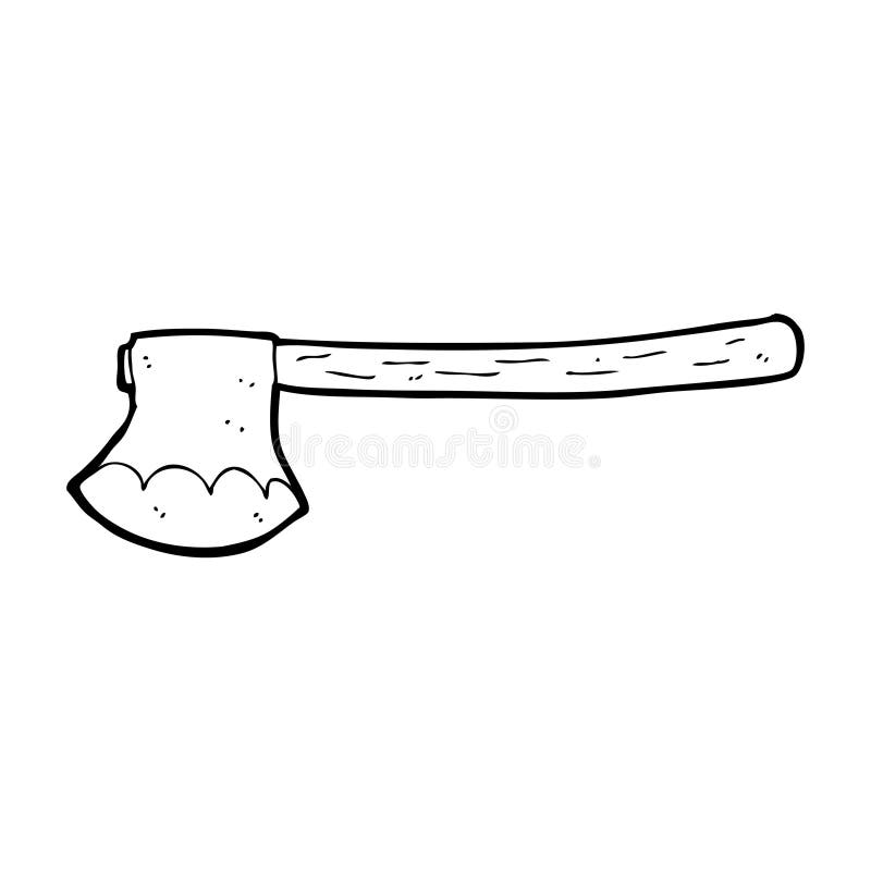 Cartoon axe stock illustration. Illustration of retro 37025332