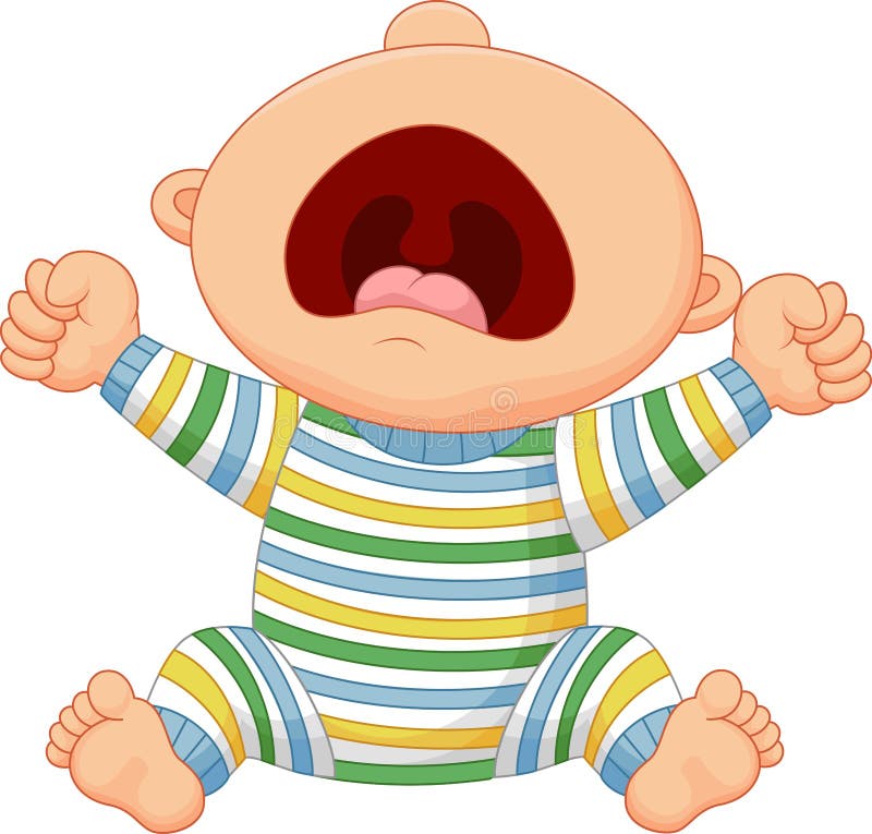 funny crying baby cartoon