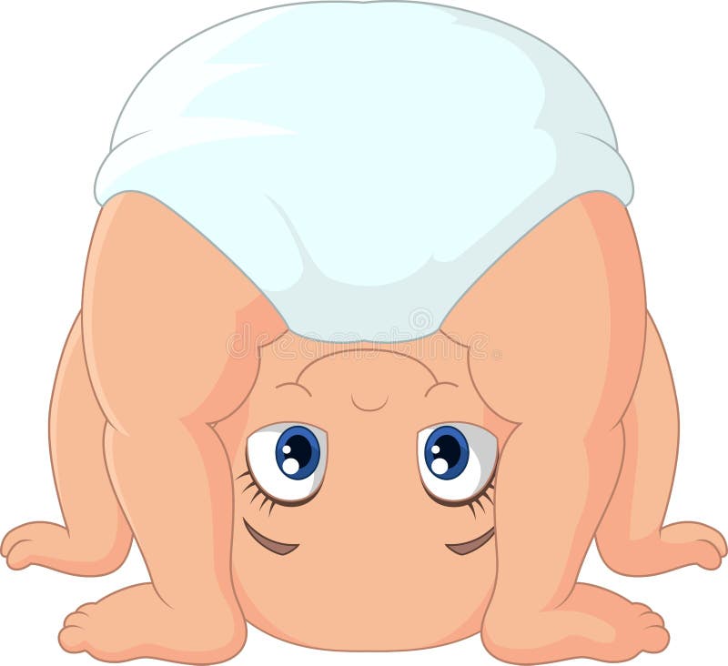 Cartoon Baby Girl Playing Upside Down Stock Vector - Illustration of cartoon, character: 56088563 Cartoon Baby Girl Playing Upside Down Stock Vector - Illustration of cartoon, character: 56088563