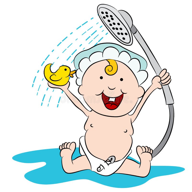 Cartoon Baby Shower stock vector. Illustration of clipart - 57835567