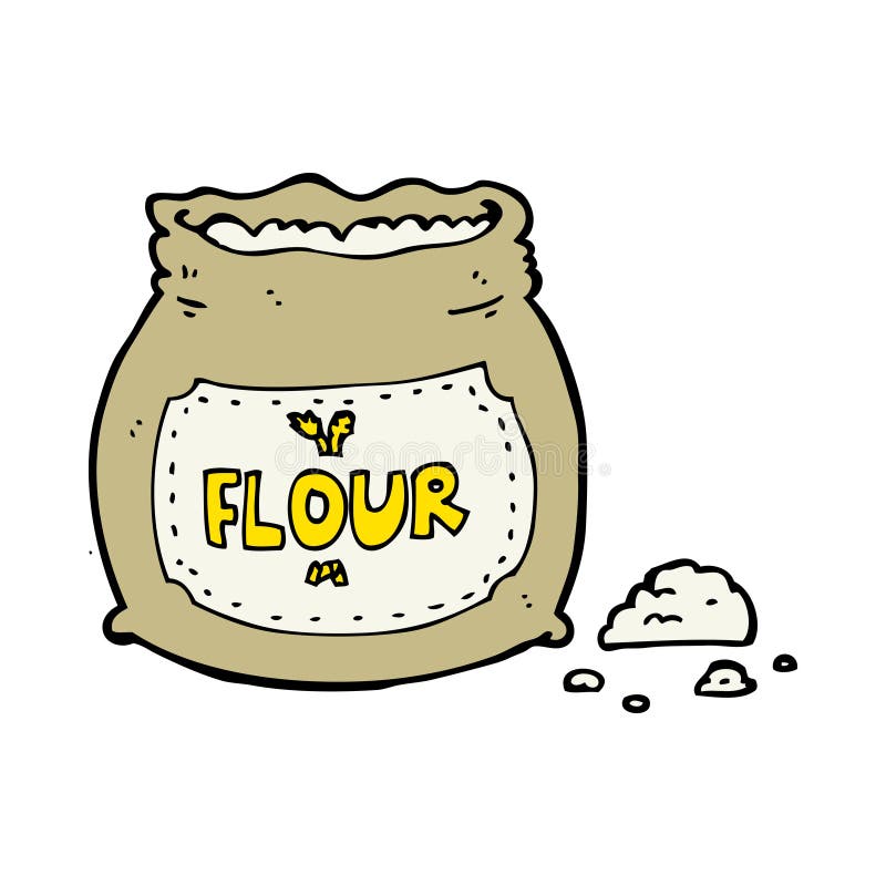 cartoon bag of flour