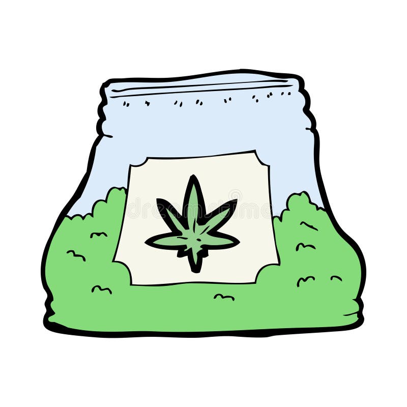 Cartoon bag of weed stock vector. Illustration of weed - 37037232 Cartoon bag of weed stock vector. Illustration of weed - 37037232