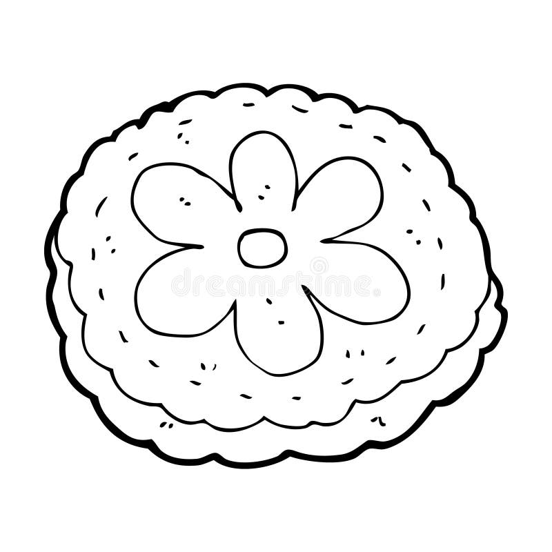 cartoon baked biscuit